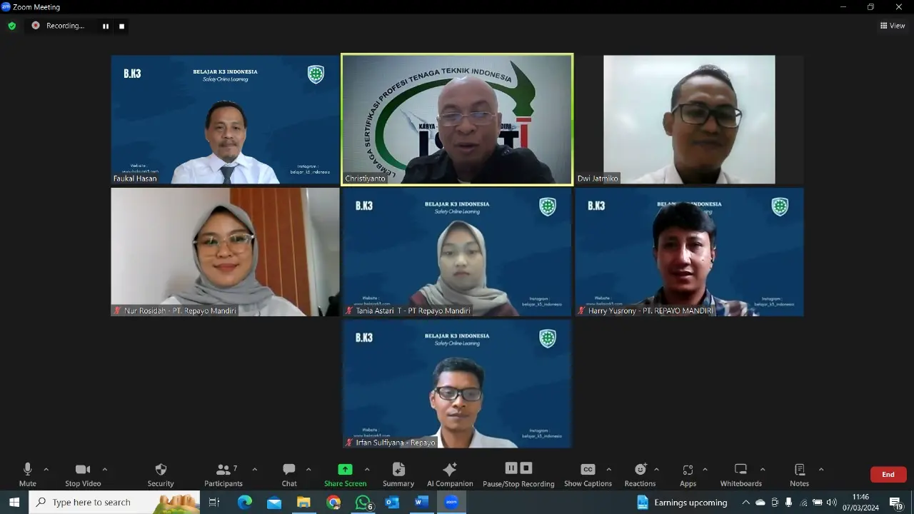 Ahli K3 Listrik Sertifikasi BNSP